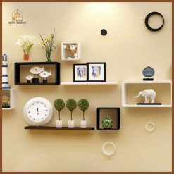 Kệ Gỗ Trang Trí Nhiều Tầng